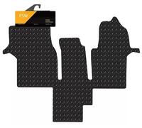 FSW Tailored Van Front Mat Fits Volkswagen Crafter Motorhome 2017-On | 5mm Rubber, Custom Fit, Extra Heavy Duty Floor Mats, Anti-Slip, Waterproof