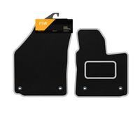 FSW Tailored Van Mats Fits Volkswagen Caddy 2004-2020, Carpet, Silver Trim