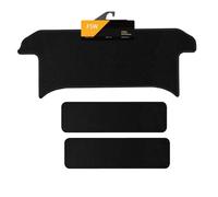 FSW - Tailored Van Mats - Vivaro 2001-2014 - Rear Carpet for Bench Seat, Twin Door - Black Carpet - Anti Slip Van Mat, Fitted With Granulated Backing, Black Cloth Binding - 3 Pc Floor Mat Only