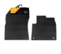 FSW Van Mat Fits Citroen Berlingo 2019-On, 3mm Rubber, Silver Trim
