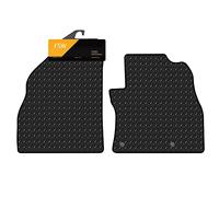 FSW Van Mats Fits Citroen Nemo 2008-2021, 3mm Rubber, Black, 2 Piece | Custom Fit, Heavy Duty Floor Mats, Anti-Slip, Waterproof, Fitted With Clips