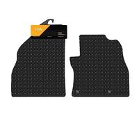 FSW Van Mats Fits Citroen Nemo 2008-2021, 5mm Rubber, Black, 2 Piece | Custom Fit, Extra Heavy Duty Floor Mats, Anti-Slip, Waterproof, Fitted With Clips