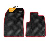 FSW Van Mats Fits Vauxhall Combo & Combo-e 2019-On, 3mm Rubber, Red Trim