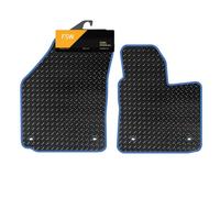 FSW Van Mats Fits Volkswagen Caddy 2004-2020, 3mm Rubber, Blue Trim