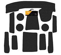 FSW - Vivaro Dash Top & Pocket Mat Set - 2014-2019 - Tailored Van Mats, 5mm Extra Heavy Duty Rubber, Anti Slip, Waterproof, 12 Pc Set