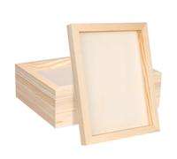 FSWCCK 5 Pcs 8x10 inch Wood Panel Boards, Unfinished Wood Canvas Wooden for Crafts, Painting Canvas, DIY Art Projects, Pouring, Arts Use with Oils, Acrylics