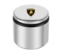 FSWEOKL Car Ashtray for Lamborghini Diablo 6.0 SE, Smell Proof Portable Ashtray with Automatic LED Light Spill Proof Smokeless Cigarette Cup,Silver