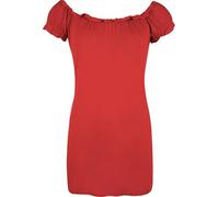 FSXtyle Women’s Lightweight Gypsy Top - Stretchy Cap Sleeve Summer Blouse T-Shirt with Elastic Neckline, Plus Sizes 8-22 (UK, Numeric, 8, 10, Regular, Regular, Red)