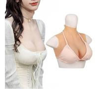 FSYH Silicone Breastplate Fake Boobs Realistic Breast Forms for Crossdressers Drag Queen Mastectomy Cosplay,Color 1,E~silicone