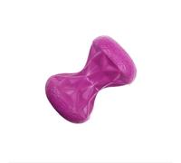 FSZMMJJ Indestructible Rubber Dog Chew Toy, Purple Hourglass Shape Treat Dispenser, Interactive Freezable Slow Feeder for Small Medium Dogs, Aggressive Chewers Puppy Dog Toys for Boredom