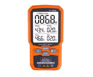 FT-1000W For MPPT Solar Panel Tester, Photovoltaic Power Meter for PV Module Max Power Point Tracking, Measures Pmax/Voc/Isc 12-80V 0-35A, Digital Multimeter with Backlight