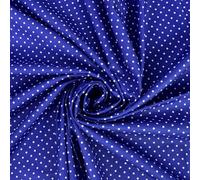 FT Cotton Fabric 3mm Polka Dot 44" Wide 100% Cotton (Blue - PMC) | Fabric for Sewing, Quilting, Dressmaking, Crafts, Home Décor & DIY Projects
