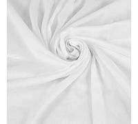 FT Fashion Track Cotton Fabric - 44” / 112 Cm Wide - 100% Cotton for Sewing Material, Quilting, Crafts, Lining, Decoration (White, 10 Metre)