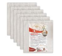 FT Fashion Track Muslin Cloths for Cooking, Cheese Cloths for Straining, 6 Pcs for Baking and Filtering, 50 x 50cm, Grade 90 Lint-Free 100% Unbleached Cotton Reusable Fabric