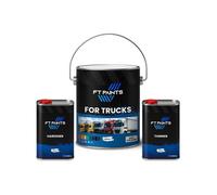 Ft Paints 1.10 L Kit High-Coverage Paint With Gloss Finish For Trucks- Ral 7042-Traffic Grey A