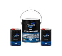 Ft Paints 1.10L Kit Texture Paint With Satin Matt Finish For Steel Structures- Ral 7035-Light Grey