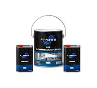 FT Paints 1.267L Kit 2K Anti-Slip Floor Paint with E9003 Hardener (Slow Drying) For Commercial Kitchens- RAL 7035-Light Grey