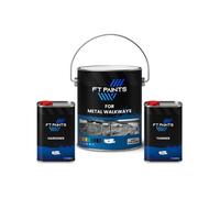 Ft Paints 1.267L Kit 2K Anti-Slip Floor Paint With E9005 Hardener (Standard Drying) For Metal Walkways- Ral 9011-Graphite Black