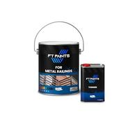 FT Paints 1L Kit Semi-Gloss Enamel Paint For Metal Railings- RAL 9005-Jet Black