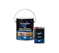 FT Paints 1L Kit Semi-Gloss Enamel Paint For Wood Surfaces & Furniture Finishing- RAL 9005-Jet Black