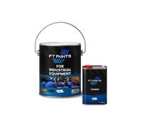 Ft Paints 2.7 L Kit Topcoat Satin-Matt Paint For Large Industrial Surfaces-Ral 7001-Silver Grey