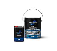 Ft Paints 5.50L Kit Floor Paint With Semi Gloss For Industrial Production Areas- Ral 9011-Graphite Black