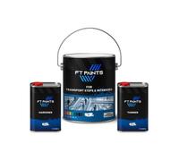 Ft Paints 6.333L Kit 2K Floor Paint With E9005 Hardener (Standard Drying) For Transport Steps & Interiors- Ral 7040-Window Grey