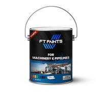 FT Paints Sample 100ml Satin Finish Enamel Paint For Machinery & Pipelines- RAL 9005-Jet Black