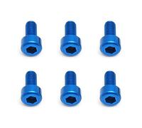 FT Screws, 3 x 6 mm SHCS, blue aluminium