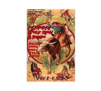 Ft. Worth Stock Show Rodeo Poster Cowboy Vintage Style Western Poster,bedroom Canvas Posters, Hall Wall Art, Bathroom Canvas Posters Unframe-style 16x24inch(40x60cm)