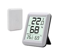 FT0423 Digital LCD Wireless Thermometer Hygrometer Transmitter Sesnor Home Temperature Humidity Monitor Meter Weather Station for Home Garden Farm