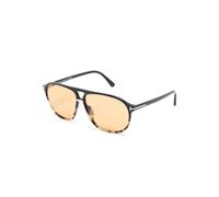 TOM FORD FT1026 BRUCE 05E Man Sunglasses Acetate Black Brown Squared Normal