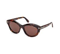 Ft1111 52E Sunglasses, female, Tom Ford, Sunglasses, Brown, 55 MM, Accessories 55 MM