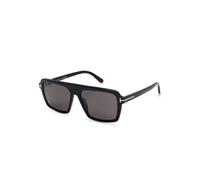 TOM FORD FT1176 VINCENT 01A Man Sunglasses Acetate Black Smoke Pilot Normal