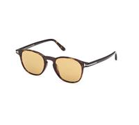 TOM FORD FT1302 HOLT-02 52E Man Sunglasses Acetate Havana Brown Round Normal