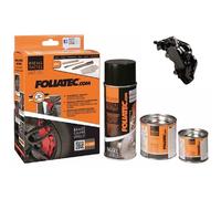 FT2164 Brake Caliper Paint Set Cleaner Brush Gloves Stick Black By Foliatec