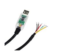 FT232RL CHIP USB TO RS485 CONVERTER 6 CORE 6PIN WE COMMUNICATION CABLE GND DATA B- 120R USB-RS485-WE-5000-BT(5M,Transparent USB Case)