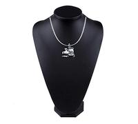 FT263 Steam Train Engine 2.3x1.9cm Fine English Pewter On a 16" Silver Plated Curb Chain Necklace POSTED BY US GIFTS FOR ALL 2016 FROM DERBYSHIRE UK