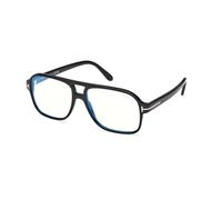 TOM FORD FT6058-B 001 Man Optical frames Acetate Black Squared Normal