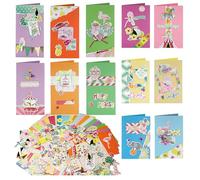 FTA&ATF Blank Note Cards,Card Making Kits for Children CardMaking (12, Nature and Life)