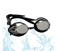 FTALGS Adjustable Swim Goggles, Swimming Goggles No Leaking Anti Fog UV Protection Triathlon with Free Protection Case Ear Plug Nose Clip & Protective Case for Women Men Adult Youth Kids (Black)