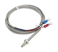 FTARB02 K Type M6 Bolt Head Spring Protected 2m Metal Screening Cable Thermocouple 1Pcs(K high temp cable)