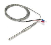FTARP08 J Type 3.0m Metal Screening Cable Probe Thermocouple Temperature Sensor 1Pcs(J 3x60mm)