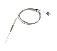 FTARP08 K J T Type 1m Metal Screening Cable 50mm Thermocouple Temperature Sensor 1Pcs(K 1mm diameter)