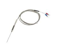 FTARP08 K/J/T Type Thermocouple, 1m Shielded Cable 50mm Flexible Sheathed Probe 1pc(K 1mm diameter)
