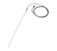 FTARP08 K/J/T Type Thermocouple, 2m Shielded Cable 300mm Flexible Sheathed Probe 1pc(K 1.5mm diameter)
