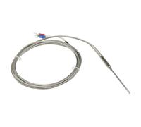 FTARP08 K J Type 2m Metal Screening Cable 50mm Thermocouple Temperature Sensor WRNK-191 1Pcs(J 1.5mm diameter)