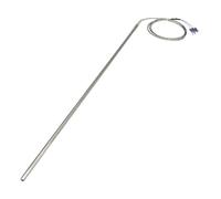 FTARP08 PT100 Type 1m Metal Braided Cable 400mm RTD Temperature Sensor Diameter 1Pcs(A 6mm diameter)