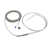 FTARP08 PT100 Type 8m Metal Braided Cable 800mm 316L Stainless Steel Probe RTD Temperature Sensor 1Pcs
