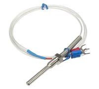 FTARP09 PT100 Type 1m FEP Cable 50mm Probe Head RTD Temperature Sensor 1/4 3/8 1/2 Inch 1Pcs(PT1 2)